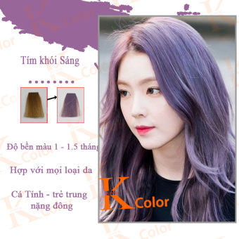 Thuốc nhuộm tóc màu TÍM KHÓI SÁNG kcolor