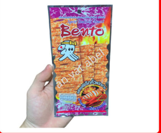 Lẻ 1 Gói Mực bento Thái Lan ( Gói Tím ) loại siêu cay gói to 20gr ăn là nghiền