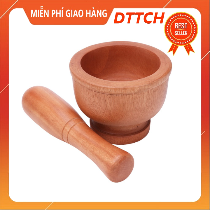 Bộ cối chày - bộ cối chày inox số 2 14cm - bộ cối chày cao cấp tiện dụng