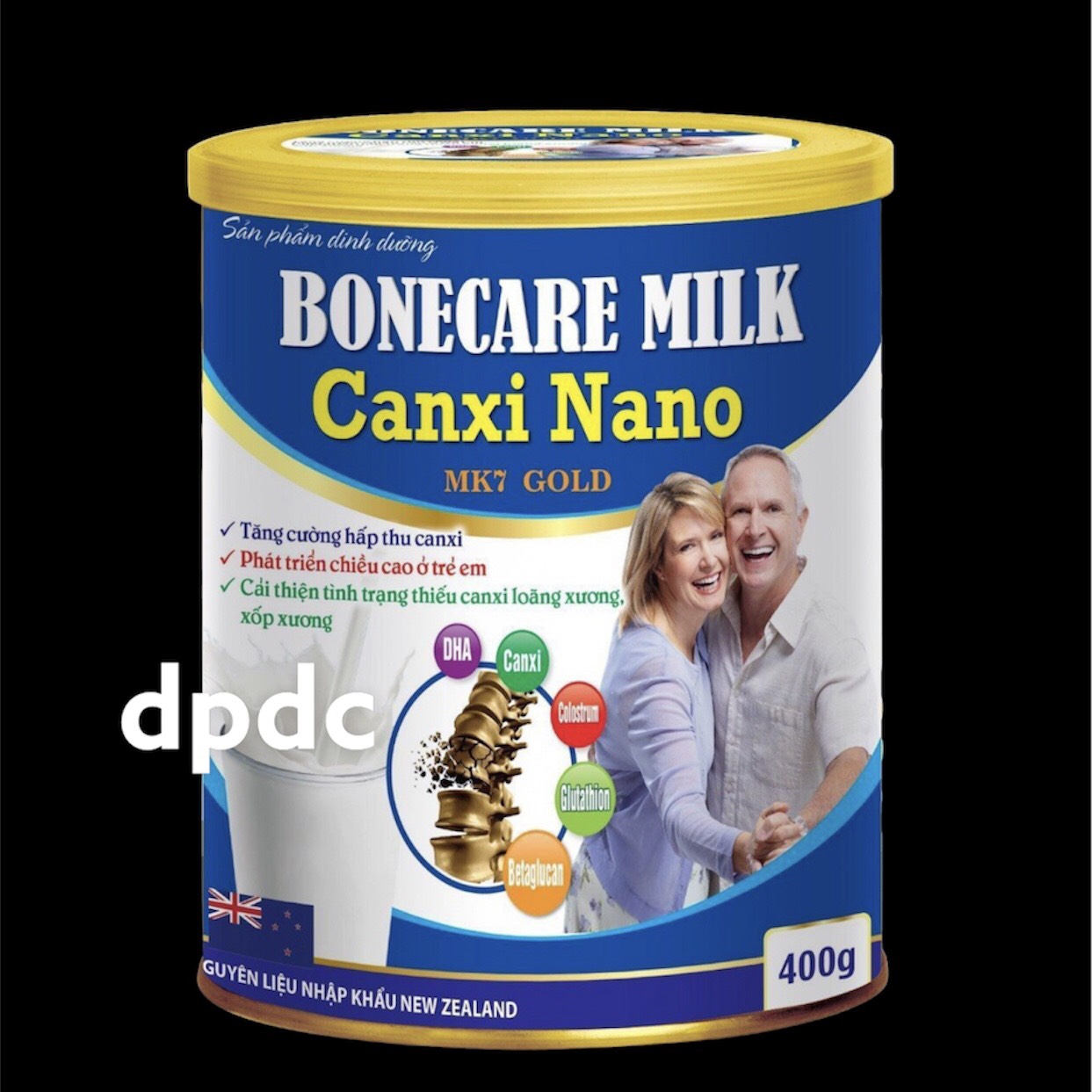 Sữa Bột Tăng Chiều Cao Bonecare Milk Canxi Nano MK7 Gold- Tăng Cường Hấp Thu Canxi Phát Triển Chiều Cao Ở Trẻ Em Cải Thiện Tình Trạng thiếu Canxi Loãng Xương xốp xương