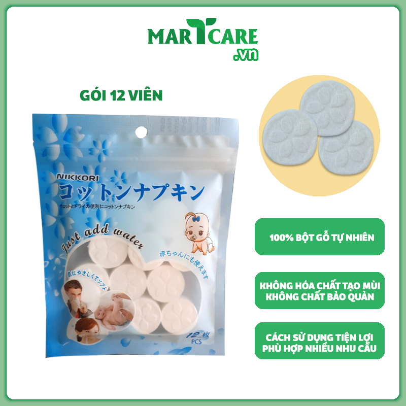 Nikkori - Khăn Nén Dạng Viên Chất Lượng Nhật Bản
