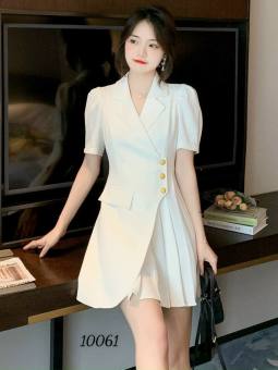 Đầm vest nữ vạt chéo xếp ly thiết kế sang trọng form chuẩn. Đầm nữ đẹp