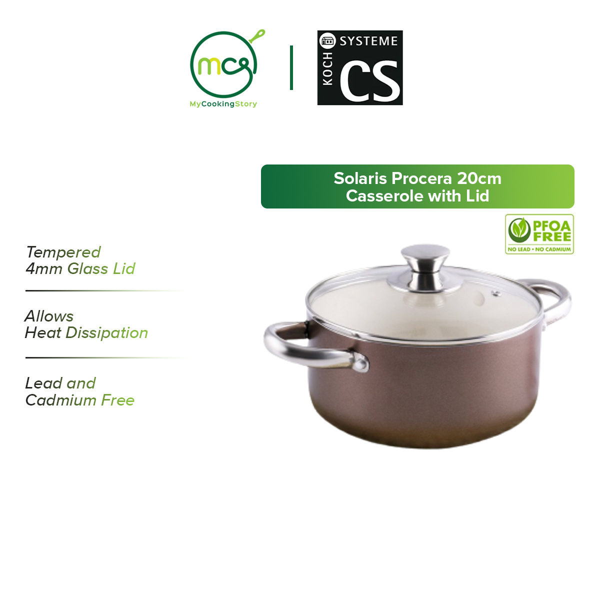 Gambar My Cooking Story   Carl Schmidt Sohn German CS Kochsysteme Solaris Procera 20cm Casserole with Lid