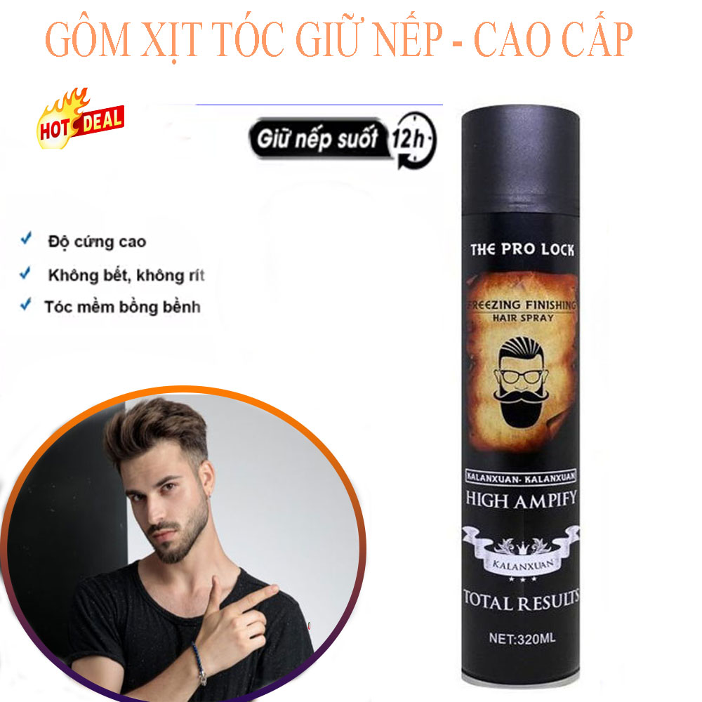 [Hàng Xịn] Gôm Xịt Tóc, Keo Xịt Tóc Nam, Keo Vuốt Tóc - Giữ nếp cực lâu, hương thơm dễ chịu. Giá giảm đến 50% hôm nay!
