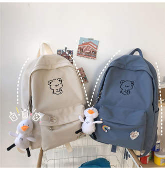 Balo nữ đi học, balo ulzzang cấp 2 3 đi chơi du lịch nhiều ngăn