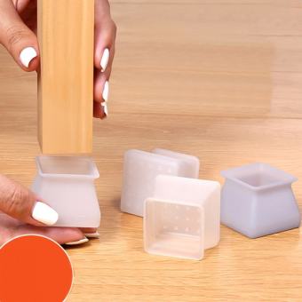 Combo 5 Miếng Bọc Chân Bàn Chân Ghế Silicon Hình Vuông