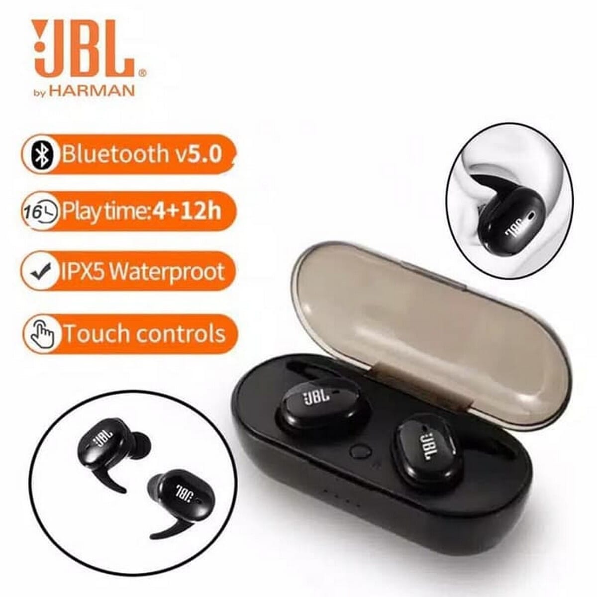 JBL Bluetooth Headphones True Earbuds 