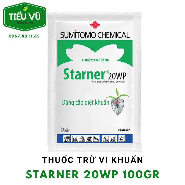 Thuốc trừ bệnh thối nhũn, vi khuẩn trên cây trồng Starner 100gr