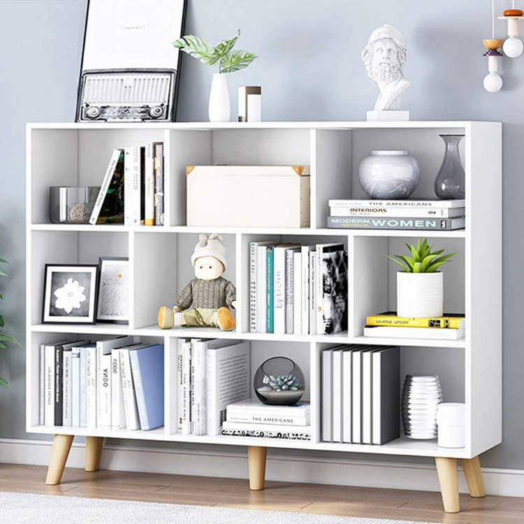 Tủ kệ sách gỗ đẹp hiện đại đa tầng thương hiệu fivo kbt31