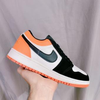 giày jordan cổ thấp cam đen [ảnh thật + video] jordan 1 - jordan cam