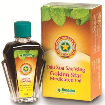 Combo 5 chai Dầu Xoa Sao Vàng Chai 5ml