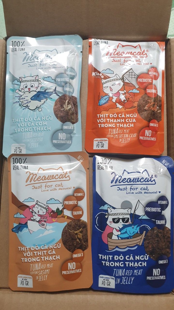 Pate mèo meowcat 70g - 9 khẩu vị