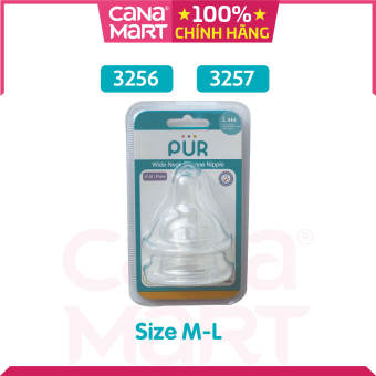 Set 2 núm ti bình cổ rộng Pur (M-L) (3256-3257)