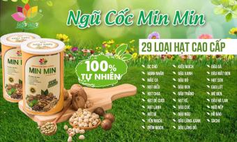. Combo 3 hộp ngũ cốc Min Min lợi sữa cho bà mẹ trước và sau sinh lợi sữa cho mẹ, khỏe mạnh cho bé.