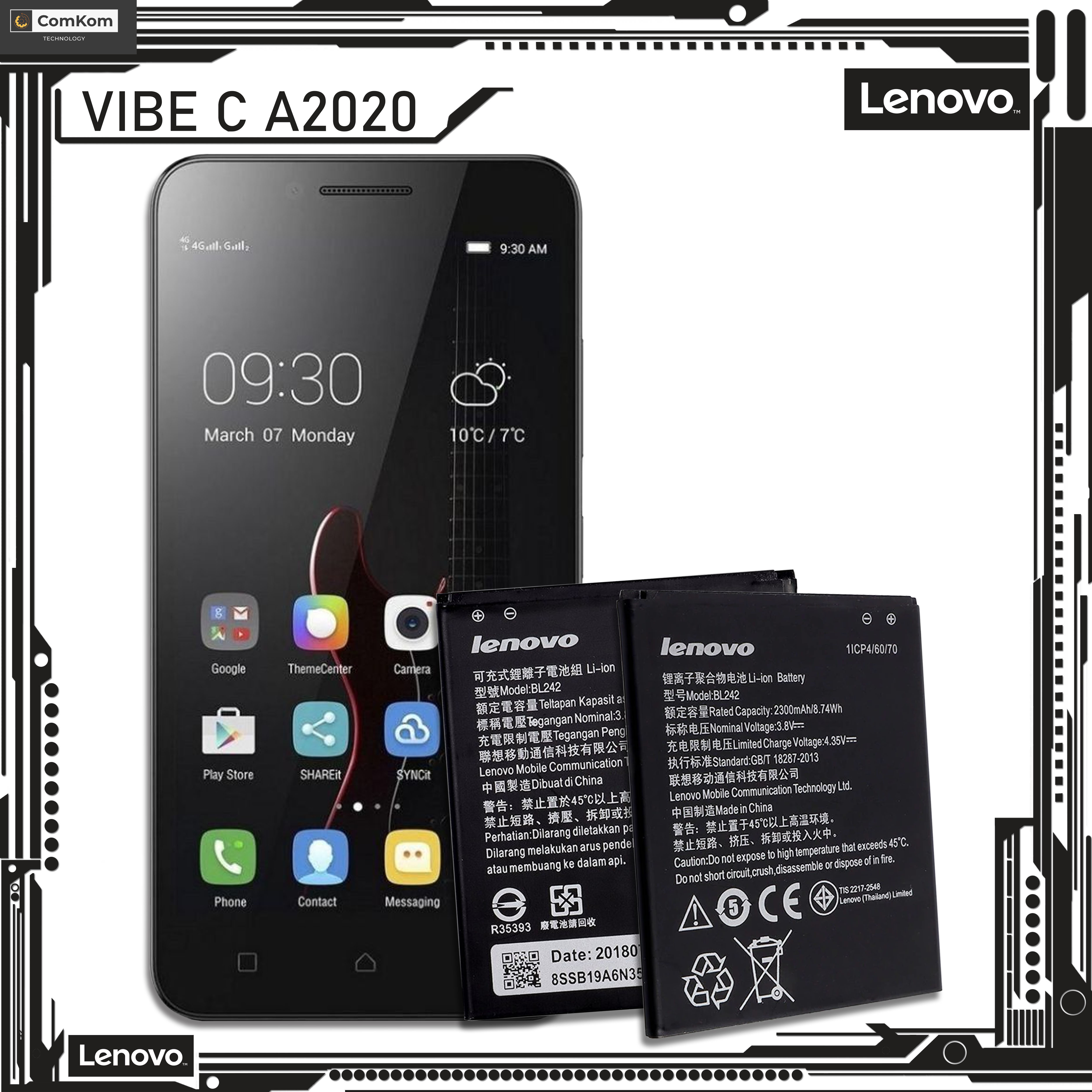 lenovo a2020a40 model battery