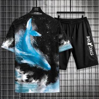 Set đồ thể thao  nam in hình cá heo