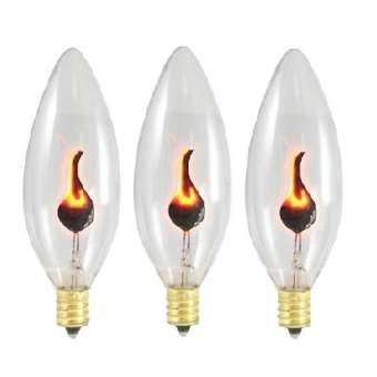 Bộ 3 bóng Led ngọn lửa trang trí 3W - E12