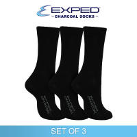 Exped Men Casual Cotton Charcoal Regular Socks 560766/540268 Black & White Original Cotton Set of 3
