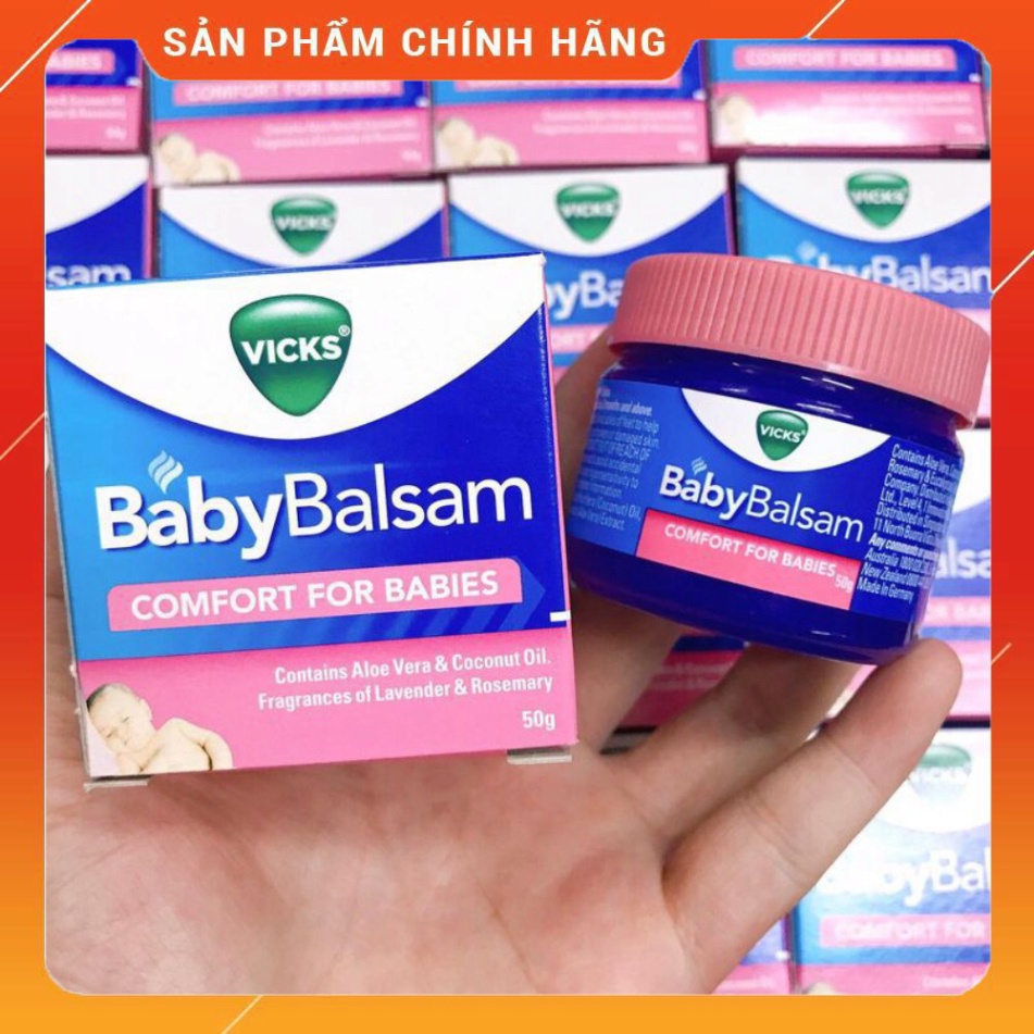 Dầu bôi ấm ngực giảm ho Vick Baby Balsam 50g