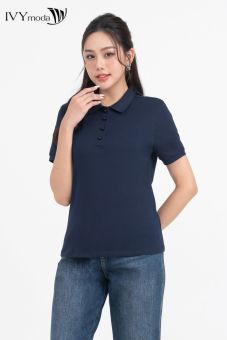 Áo Thun nữ Trơn Cổ Đức IVY moda MS 57P0154