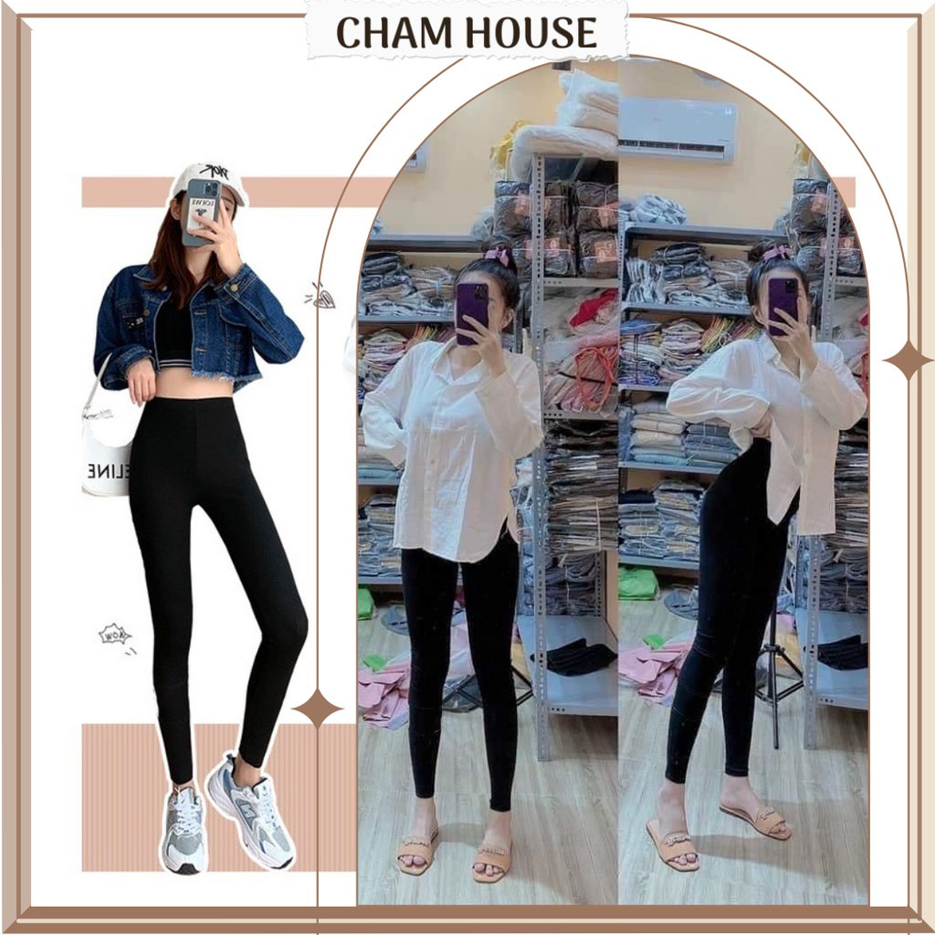 Quần legging nữ cạp cao nâng mông tôn dáng vải co dãn 4 chiều thoáng mát