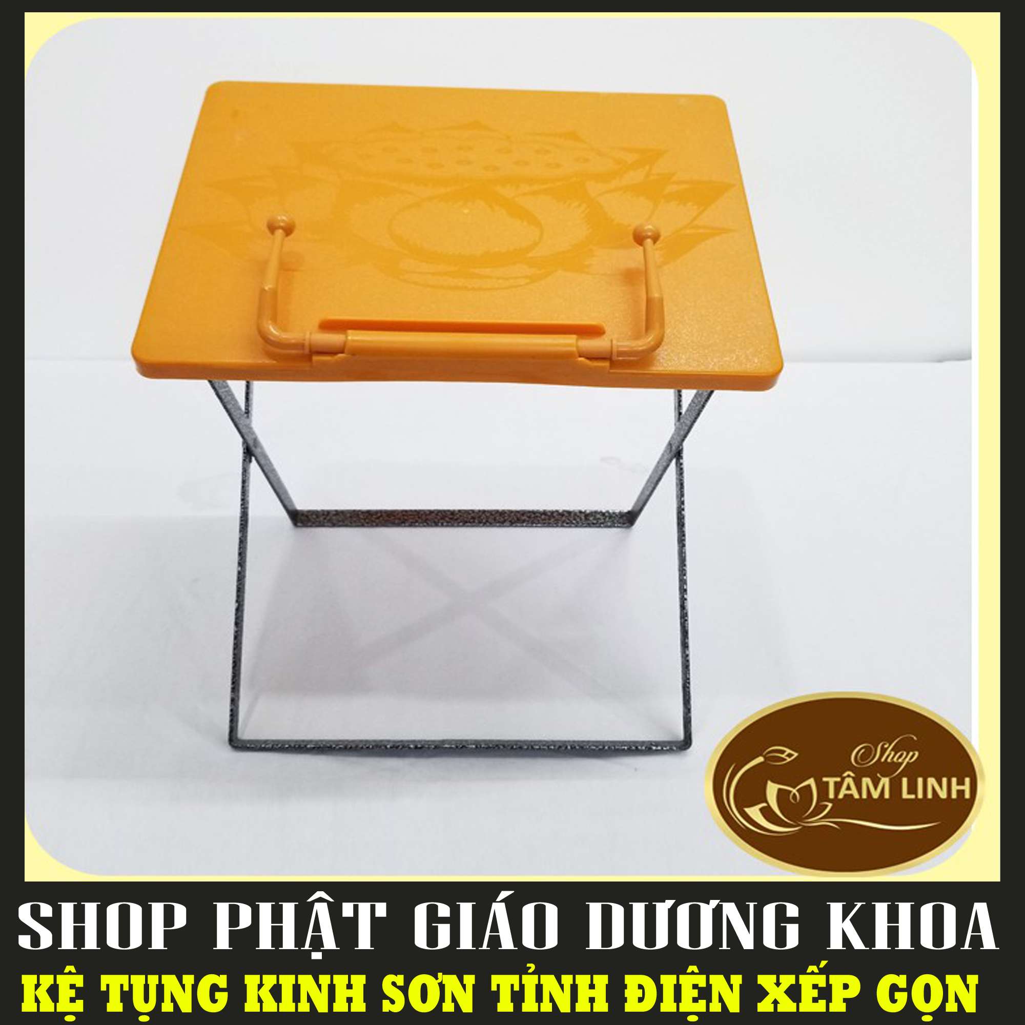 Kệ Đọc Kinh Xếp Chân Sắt Sơn Tĩnh Điện nhiều màU - Kệ Tụng Kinh xếp chân sắt sơn tĩnh điện
