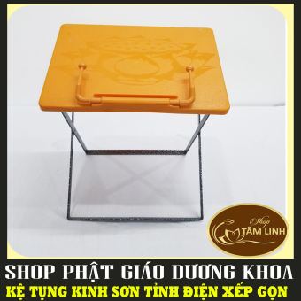 Kệ Đọc Kinh Xếp Chân Sắt Sơn Tĩnh Điện nhiều màU - Kệ Tụng Kinh xếp chân sắt sơn tĩnh điện