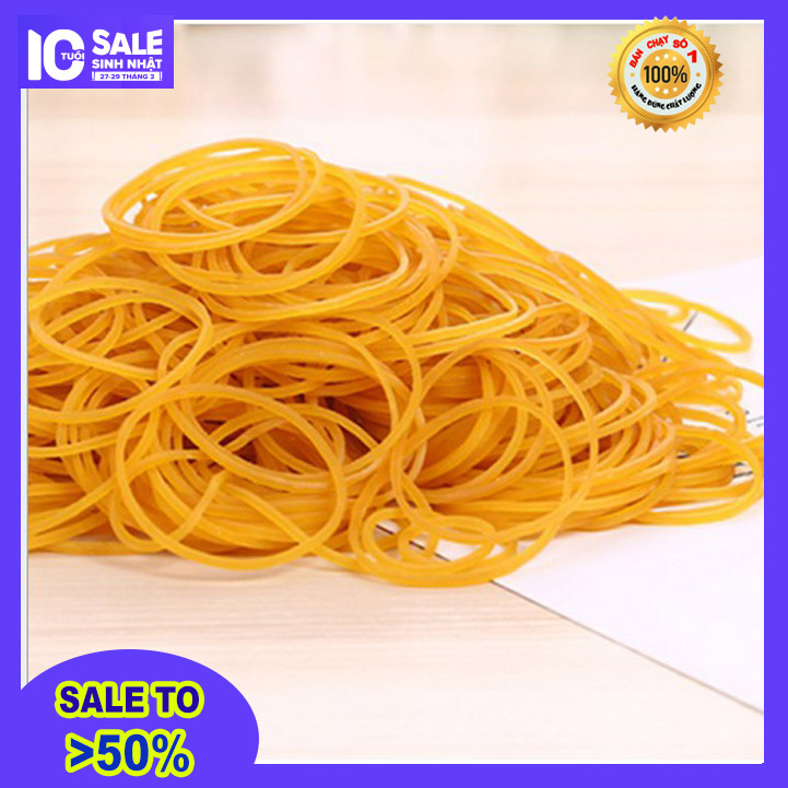 100gram Thun vàng cột hàng tiện dụng - thun cột nước mắm - nước tương -sữa chua - nước chấm