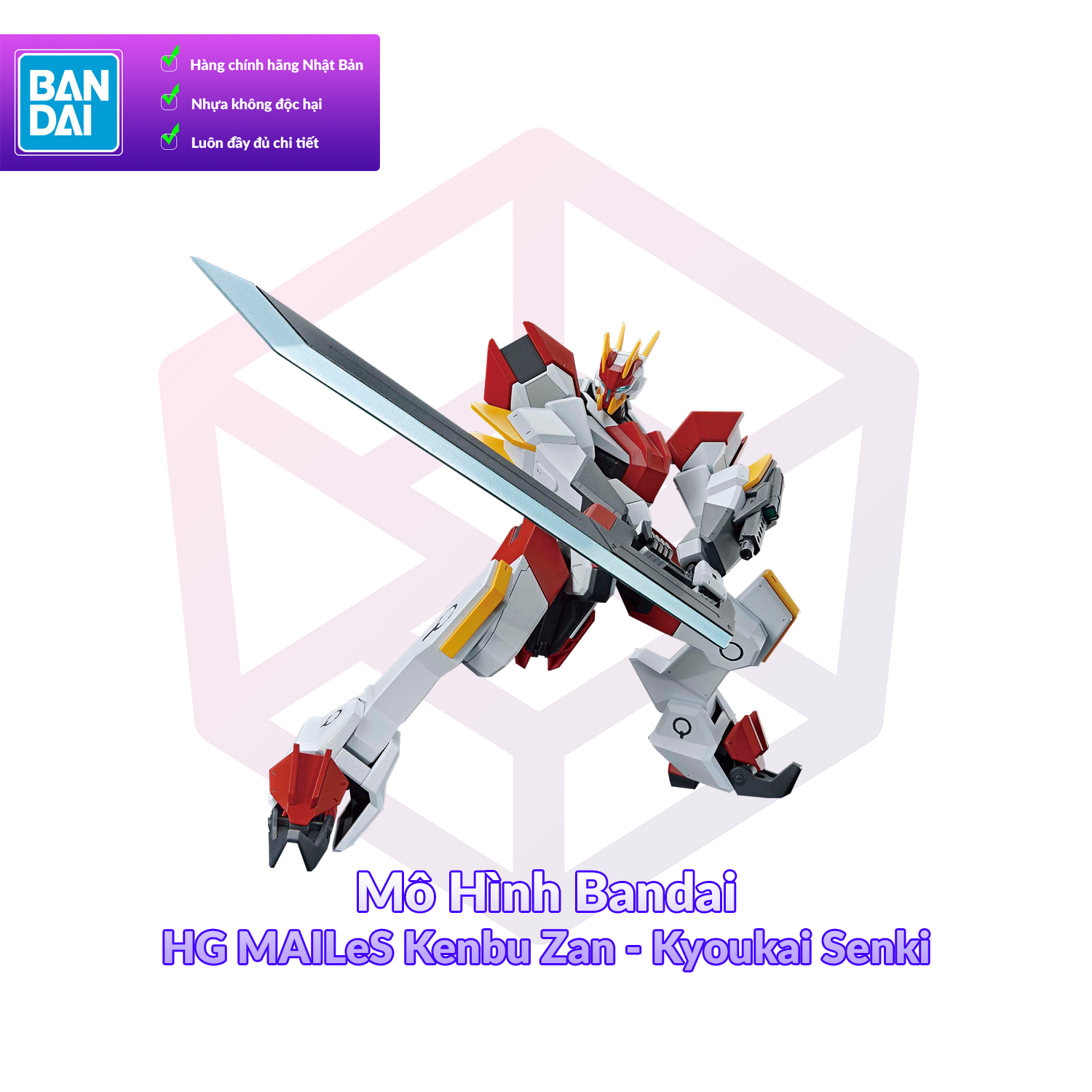 Mô hình bandai hg mailes kenbu zan 1/72 kyoukai senki