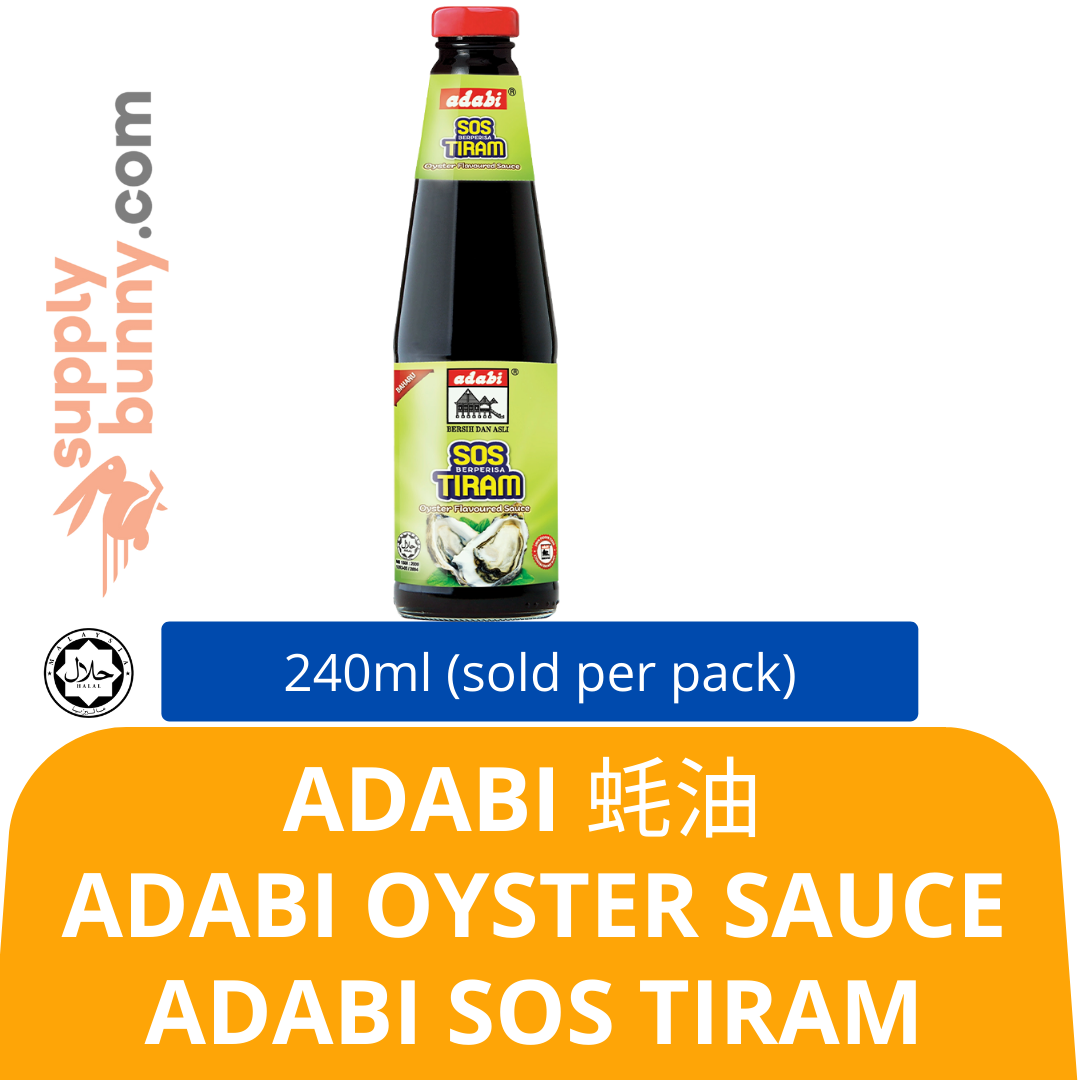 Adabi Oyster Sauce 240Ml (Sold Per Bottle) Sos Tiram 蚝油 Halal