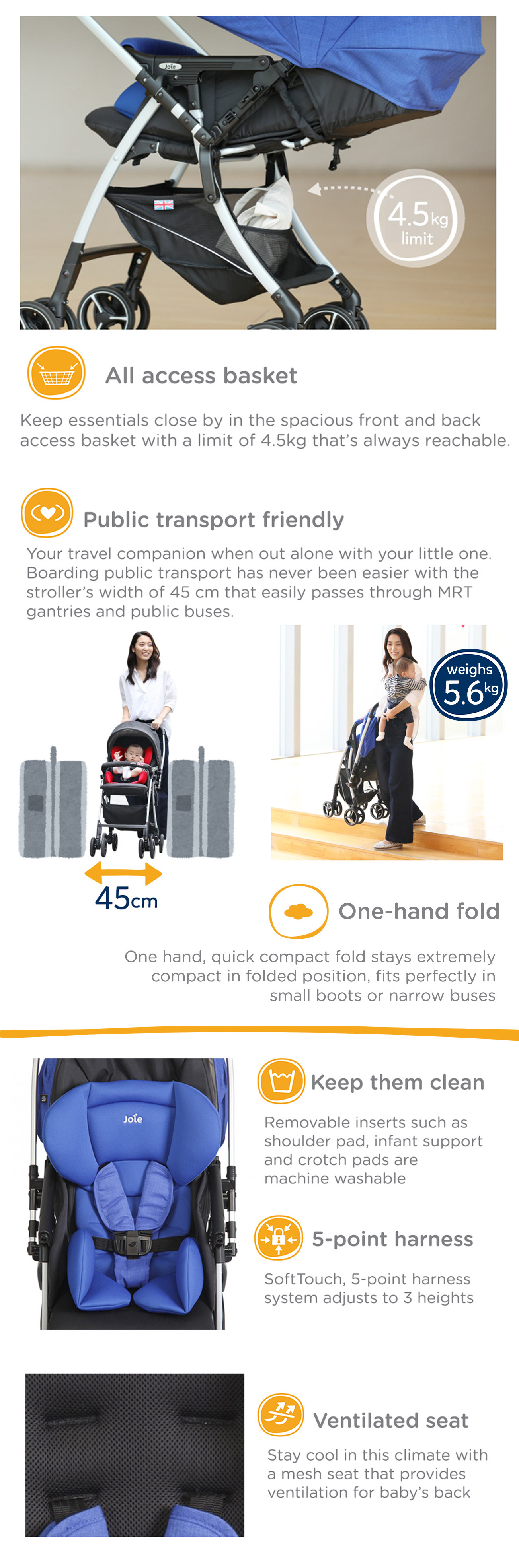 Joie SMA Baggi 4WD Stroller Lazada Singapore