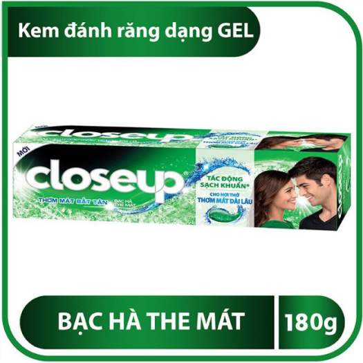 Kem Đánh Răng Closeup 180g Cho Hơi Thở Thơm Mát