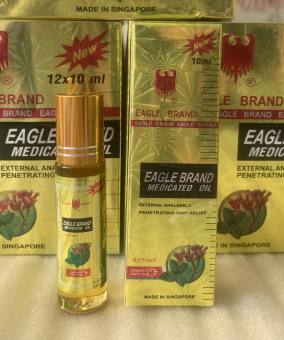 Dầu Gió Con Ó Lăn Vàng Tiêu Chuẩn Mỹ Made In Singapore 10ml