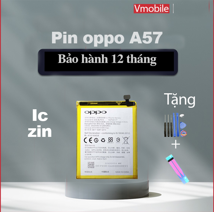 Pin Oppo BLP619 / Neo 9S / A39 / F3 Lite / A57 / Neo9S / F3Lite tặng kèm bộ sửa và keo dán.