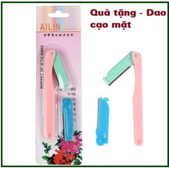 Bộ dao cạo lông mày Ailin cho nữ siêu bén , dao tự tỉa chân mày,lông mặt, lông nách 2 lưỡi