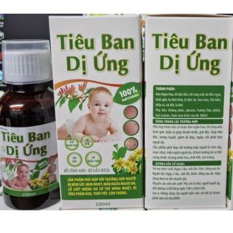 Tiêu Ban Dị Ứng Giúp tiêu độc, lương huyết , giảm dị ứng, ngứa, nổi mẩn, sẩn mề đay, nổi phát ban ngoài da