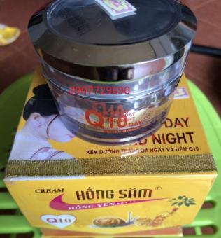 Kem hồng sâm dưỡng trắng ban ngày và đêm Q10