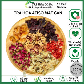 Trà hoa Atiso Cam Mix thảo mộc mát gan, giảm căng thẳng Trà Hoa Cô Ba