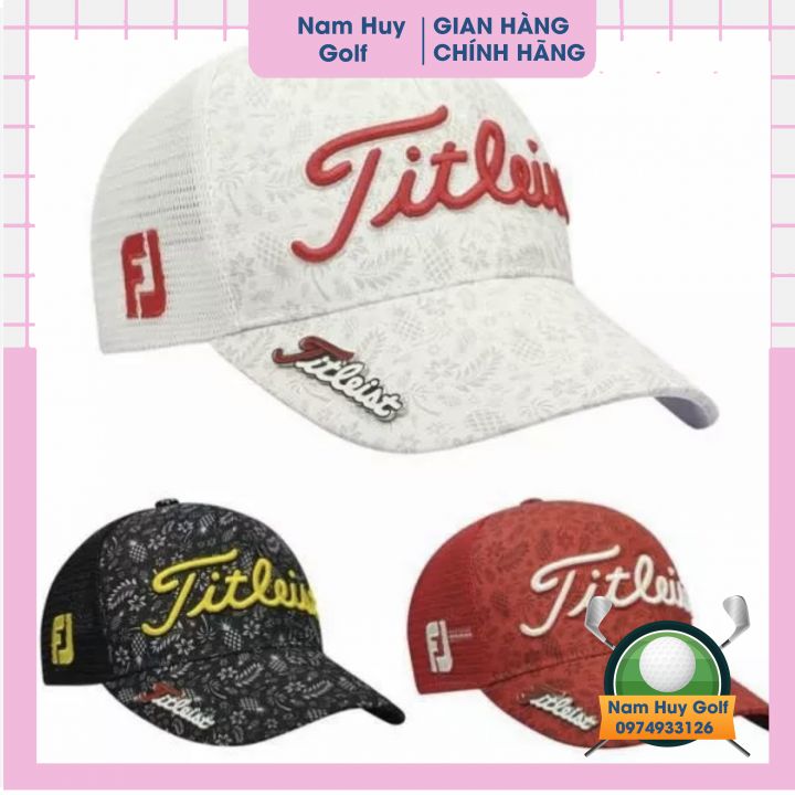 Nón mũ lưỡi trai chơi golf titleist phối lưới phía sau thoáng mát - mũ titleist golf hat cho cả nam và nữ phong cách thời trang cao cấp - tặng kèm marker golf⚡nam huy golf⚡