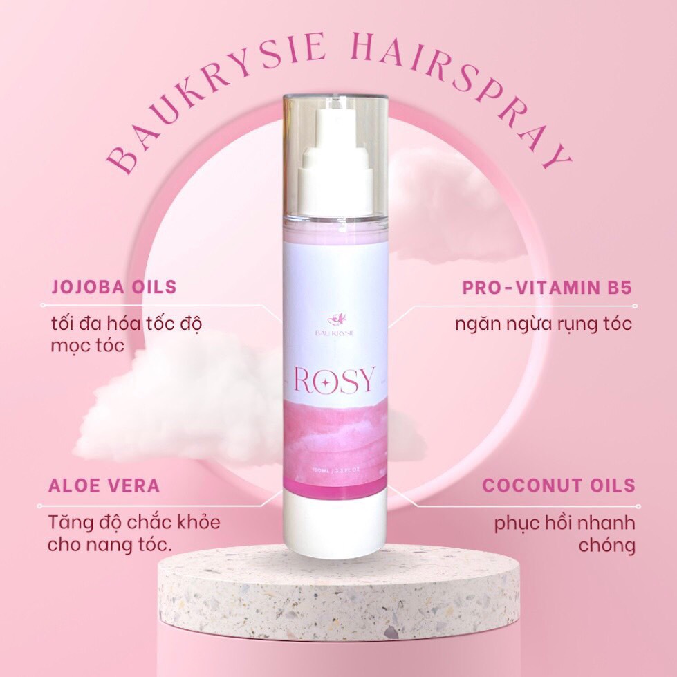 Rosy hair mist - xịt dưỡng tóc rosy