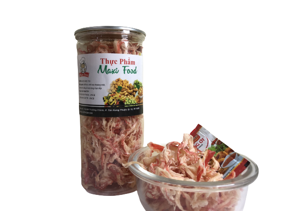 Combo 2 hũ mực xé sợi hấp nước cốt dừa maxifood