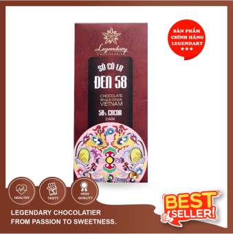 Socola Legendary - Socola Đen 58 - 100% cacao nguyên chất 85g