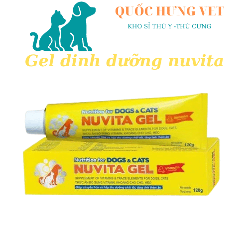 Nuvita gel vimedim thức ăn bổ sung vitamin và khoáng chuyên dùng cho chó mèo - quốc hưng vet