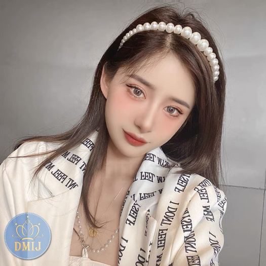 Bờm tóc ngọc trai nhân tạo nhiều mẫu cài tóc phong cách hàn quốc