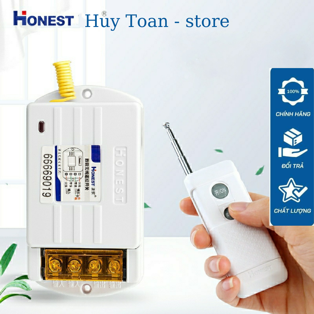 Công tắc điều khiển từ xa 1000m công suất lớn Honest HT-6220KGD