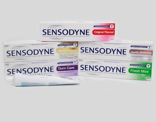 Combo 5 tip - kem đánh răng sensodinee thái lan - 100g/hộp - chống sâu răng giảm ê buốt - tăng cường men răng - chăm scs răng miệng