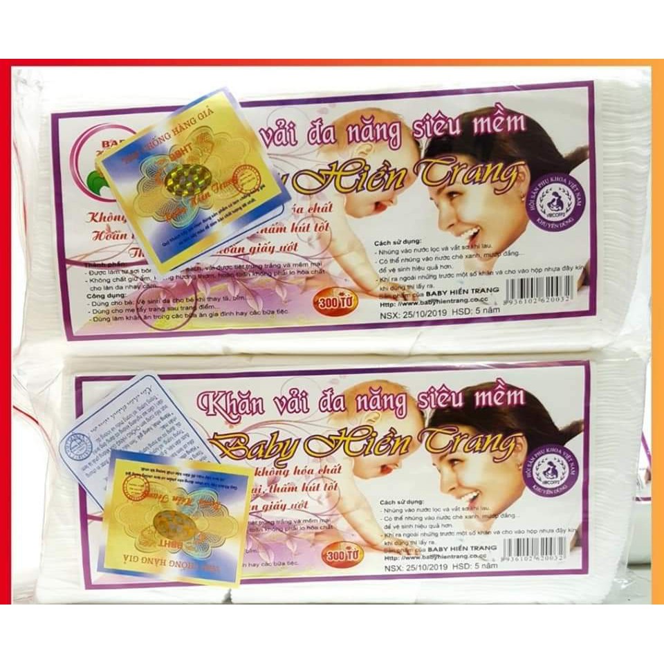 -Khăn vải khô đa năng Hiền Trang Loại 300gr