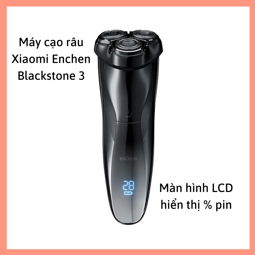 Máy cạo râu Xiaomi Enchen Blackstone 3 chống thấm nước IPX7, Pin sạc siêu bền