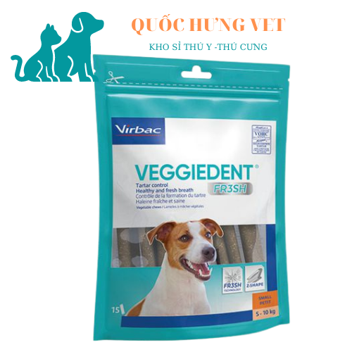Thanh nhai sạch răng cho chó veggiedent virbac- quốc hưng vet