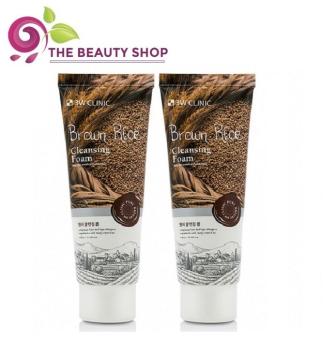 Combo 2 Sữa Rửa Mặt Chiết Xuất Gạo 3W Clinic Brown Rice Cleansing Foam 100ml